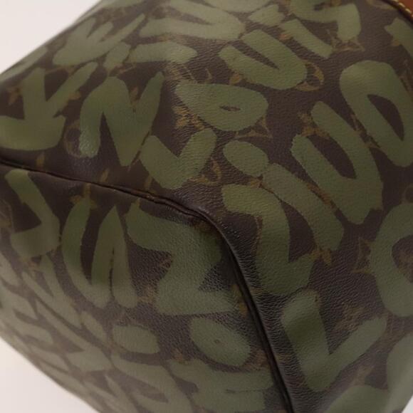 LOUIS VUITTON Monogram Graffiti Keepall 50 Boston Bag Khaki M92196 - Picture 16 of 16